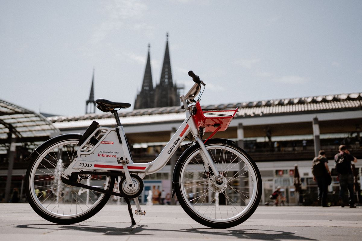Call a Bike Fahrrad am Köln Hauptbahnhof
